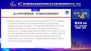 糖皮质激素——ARDS临床实践指南Ⅱ：欧洲与美国 蔡洪流