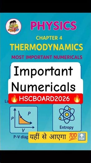 Important Numericals | Thermodynamics | Hscboard2026 #ajjusirphysics