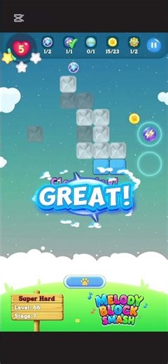 Clear the blocks!🔥 #mobilegame #games #satisfyingames #highscore #gaming #levelup #gameplay