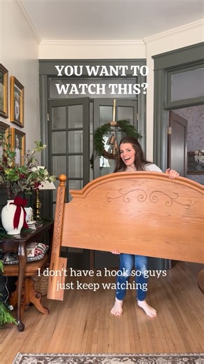 Courtney | diy + thrifted finds on Instagram: "I SCREWED UP! I am making over my bedroom and one of the things I was most excited to switch was our bed! When we moved from Canada, we sold our bed so I just bought a cheap metal frame on Amazon. It worked for what it was but I wanted something more antique and vintage looking for this space. I found so many beautiful and ornate beds on Facebook Marketplace but they were all full sizes! And my husband, as much as he loves me, said he didn’t want th