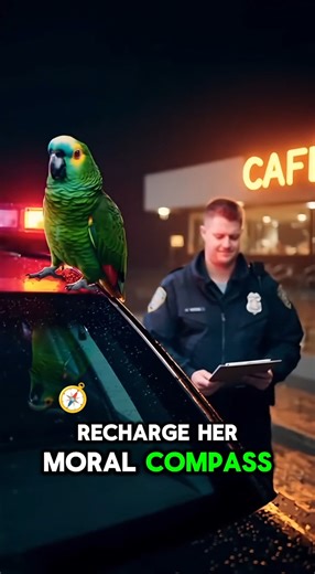 🦜 Parrot Admits His Ex-Girlfriends Are Like His Netflix History — “Bad Choices & Regret” 💔😂 At a dim roadside café, a parrot opens up about love, regret, and questionable taste — under flashing police lights. 🚔☕ 👮 Officer: “You’ve got a long list of ex-girlfriends.” 🦜 Parrot: “Yeah — I call it my Netflix history full of bad choices and regret.” 👮 Officer: “That’s dark.” 🦜 Parrot: “So was my last date — she left mid-meal to recharge her moral compass.” Even the cop couldn’t hold his laugh