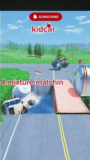 POV: You trusted the bridge too much 🚛💀 #shorts#short feed #short video #car