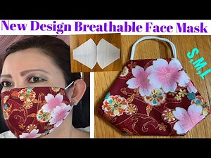 ( # 93 ) Beautiful Breathable Face Mask With Easy Templates - Face Mask With Filter Pocket Tutorial