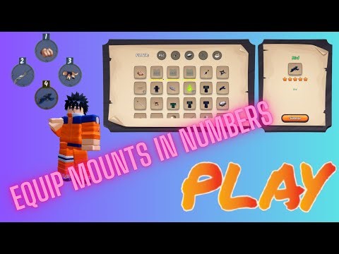 how to EQUIP mounts and weapons in NUMBER SLOTS in NINJA TIME roblox #roblox #ninjatime