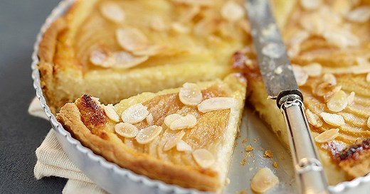 Tarte aux pommes et aux amandes