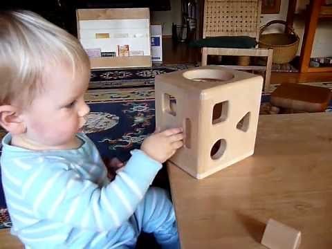 Montessori Infant Video, Manipulatives: shape sorting box
