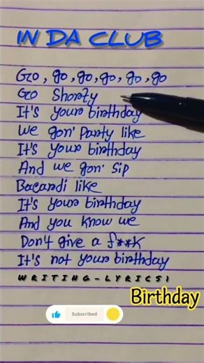 In da club ~🎶 song and lyrics #shortvideo #indaclub #lyrics