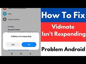 How to Fix Vidmate Isn't Responding Problem | How To Fix Vidmate Not Opening