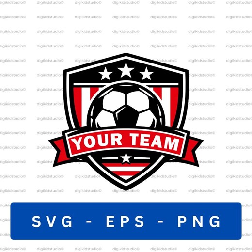 Soccer Team Logo SVG, Sports Shield Emblem, Football Club Badge (digital Download) - Etsy