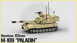 LEGO MOC-152147 M-109 PALADIN | 155mm Howitzer | 1:35 Scale (Creator > Creator Expert 2023)
