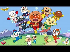 🍓 Let's go! Anpanman "San San Taiso" anime song. HiyokoHouse
