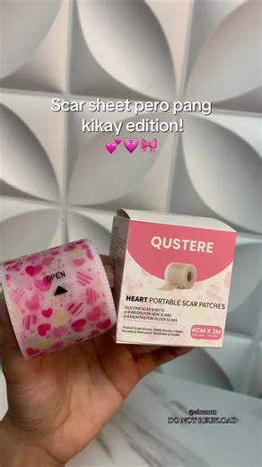 Portable heart-shaped silicone scar sheet space level💗🎀 #fyp #scarsheet #siliconescarsheet #questere #portablescarsheet