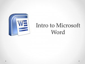 Intro to Microsoft Word - SlideServe