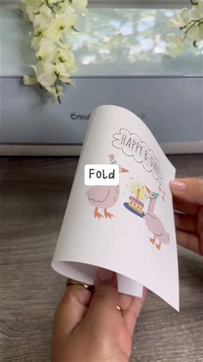 Easy & simple birthday greeting card, made on Canva, printed on EPSON printer:) #birthday #diy