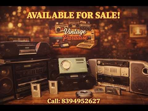 Vintage Electronics Collection For Sale 🔥 VCR, Sony Discman, Handycam, Cassette Players & More