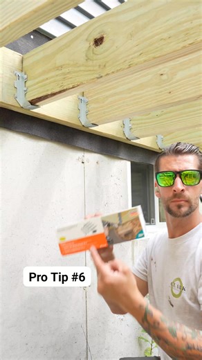 Here's another way to add some strength onto your deck project. Deck tips and tricks #carpentrytips #construction #contractor #tipsandtricks #HomeImprovement #hacks #carpentry #builder #deck #tools #diy #fblifestyle | Your Favorite Contractor