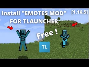 How to download "EMOTES MOD" for Minecraft 1.16.5 Java Edition | tlauncher | Java Edition | Free