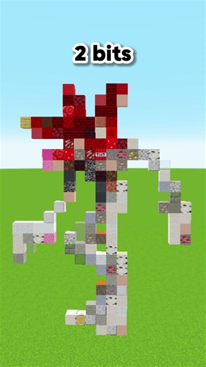 Minecraft Stranger Things Demogorgon:64 bits 32 bits 16 bits 8 bits 4 bits 2 bits 1 bit