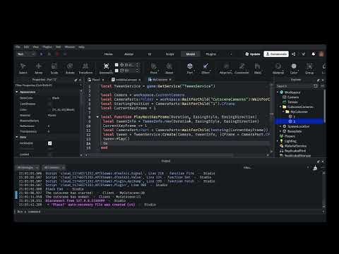 Roblox Cutscene Script(Updated)Pt2