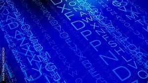 Abstracting the alphabet breaking free from the conventional in design inspiration. Contemporary design exploring the fancy letters in a typographic background