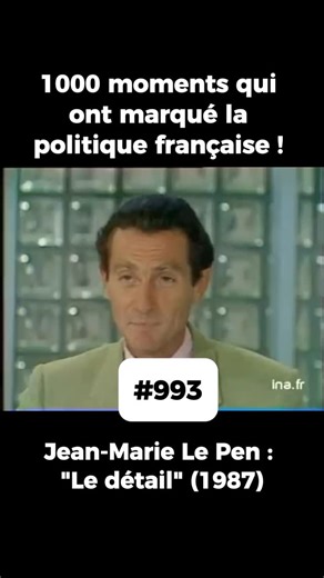 Politis&Vous on Instagram: "Le 13 septembre 1987, au micro du Grand Jury RTL-Le Monde, Jean-Marie Le Pen prononce une phrase qui va provoquer un séisme national et international. Interrogé sur l’existence des chambres à gaz, il répond : « C’est un point de détail de l’histoire de la Seconde Guerre mondiale ». Cette déclaration, minimisant l’horreur de la Shoah, marque un tournant définitif pour le Front National. Elle déclenche une vague d’indignation massive, des poursuites judiciaires et entam