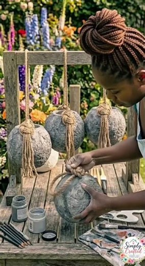 DIY Hanging Stone Lanterns – Magical Garden Glow in Minutes! ✨