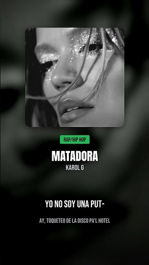 MATADORA - KAROL G (Letra/Lyrics) #shorts