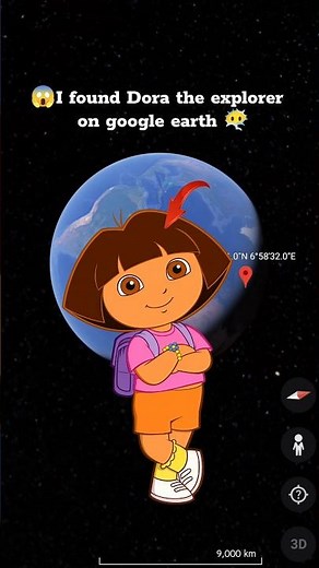 I found Dora the explorer on google map #trending #shorts
