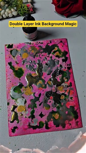 15sec Ink Background Magic #shorts #artzonesk #art