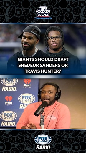 Kelvin Washington breaks down why the Giants should take Shedeur Sanders over Travis Hunter if both are available. | FOX Sports Radio