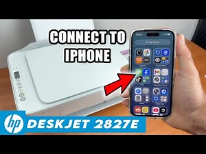 How to Wifi Connect Your iPhone to the HP DeskJet 2827e Printer + Print & Scan