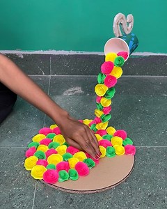 Flooting flowers from a cup #crafts #papercrafts #idea | Deep's CRAFT