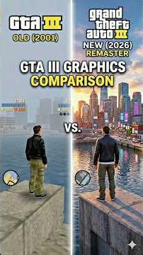GTA 3 Original vs New Remastered 4k Graphics 🤩🔥😱