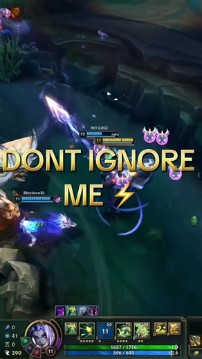 Love me some backline diving adc ⚡️😈 #leagueoflegends #master #grandmaster #challenger #faker