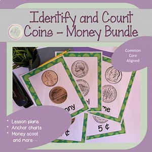 Identify and Count Coins - Money Bundle - 2nd grade - 2MD.8