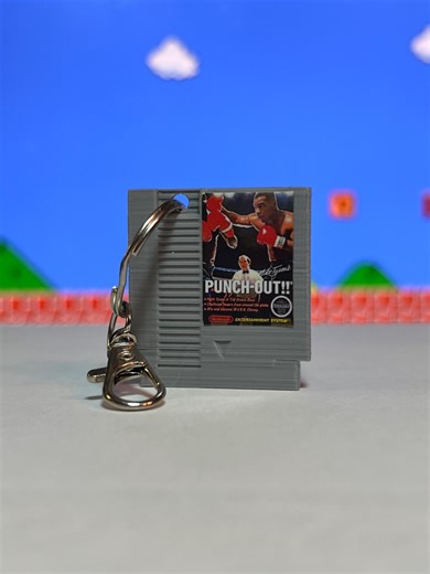 Punch-out Inspired Mini Cartridge Keychain - Etsy
