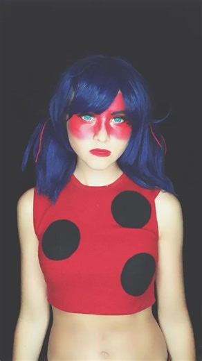 I used to be a hero, now look at me #ladybug#ladybugcosplay#cosplay#danceau#akumatized#transition