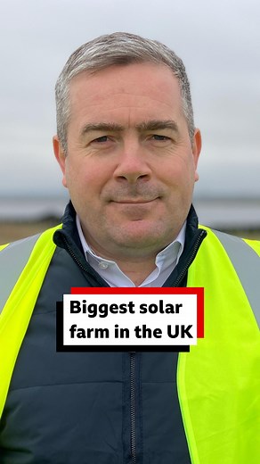 With more than half a million solar panels, Cleve Hill Solar Park near Faversham is the biggest solar park in the country. The BBC has been given exclusive access. More here: https://bbc.in/3WSpJxe | BBC Kent