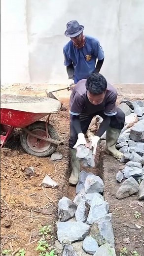 House Foundation Stone Corner: Construction Craft for Stability