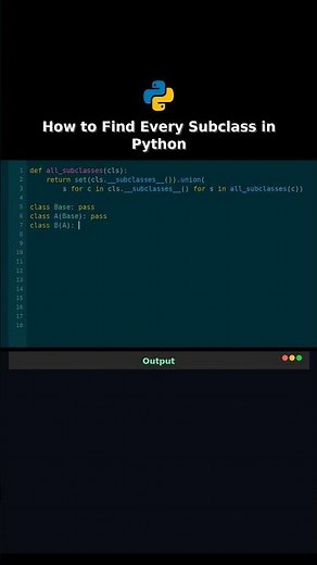How to Find Every Subclass in Python #python