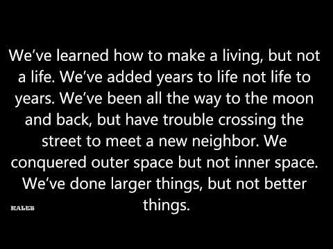 The Paradox of Our Time