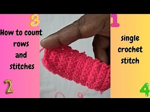 How to Count the stitches and rows of single crochet | Counting Crochet Stitches | Club Crafteria