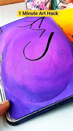 Purple Blossom Dream 🌸✨ #beautiful #viralvideo #how #panting #diy #viral #artshorts #happy