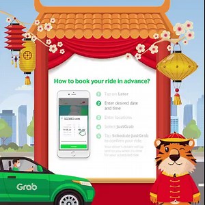 8.6K views · 56 reactions | Visiting friends & fam this CNY? Here’s a simple tip: Book your rides in advance to beat the crowd. This way, you’ll guarantee your pick-up time and fare. A most auspicious start to the year! | Grab | Facebook