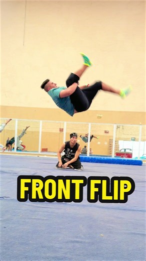 Entrenamiento para hacer Front Flip 🔥 #parkour #tutorial #TikTokDeportes