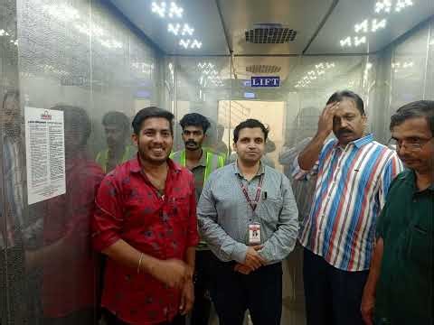 GCE Kannur central library lift installation, rehearsal test and spot check 19 12 2024