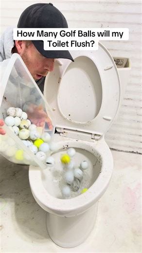 Flushing Golf Balls Experiment