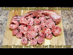How to cut up Turkey neck at home || Butcher Craft & Cook