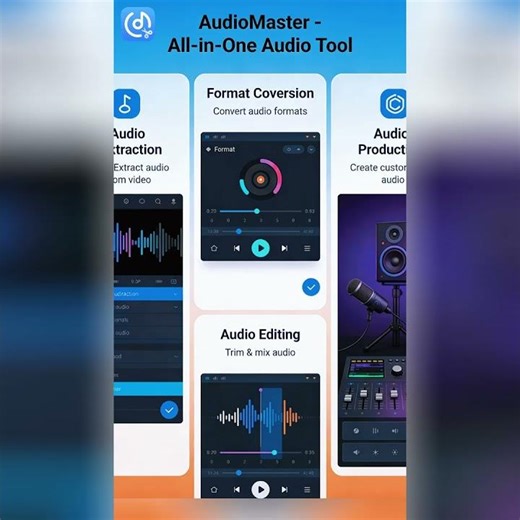 Crystal Clear Audio: Extract, Cut & Merge on Mobile