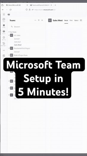 Microsoft Team Setup in 5 MINUTES!